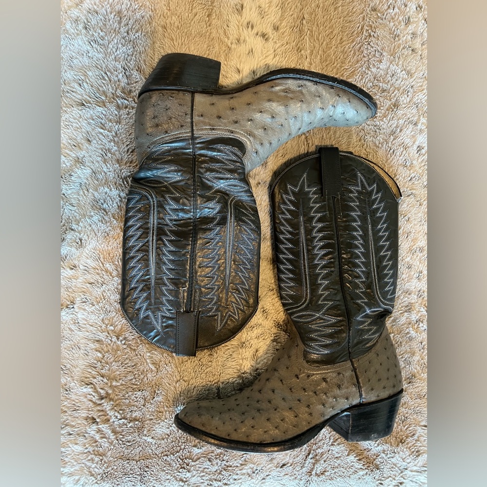 Delta Ortho Western Cowboy Boot in Steel Blue Women’s Size